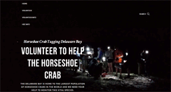 Desktop Screenshot of horseshoecrabtagging.org